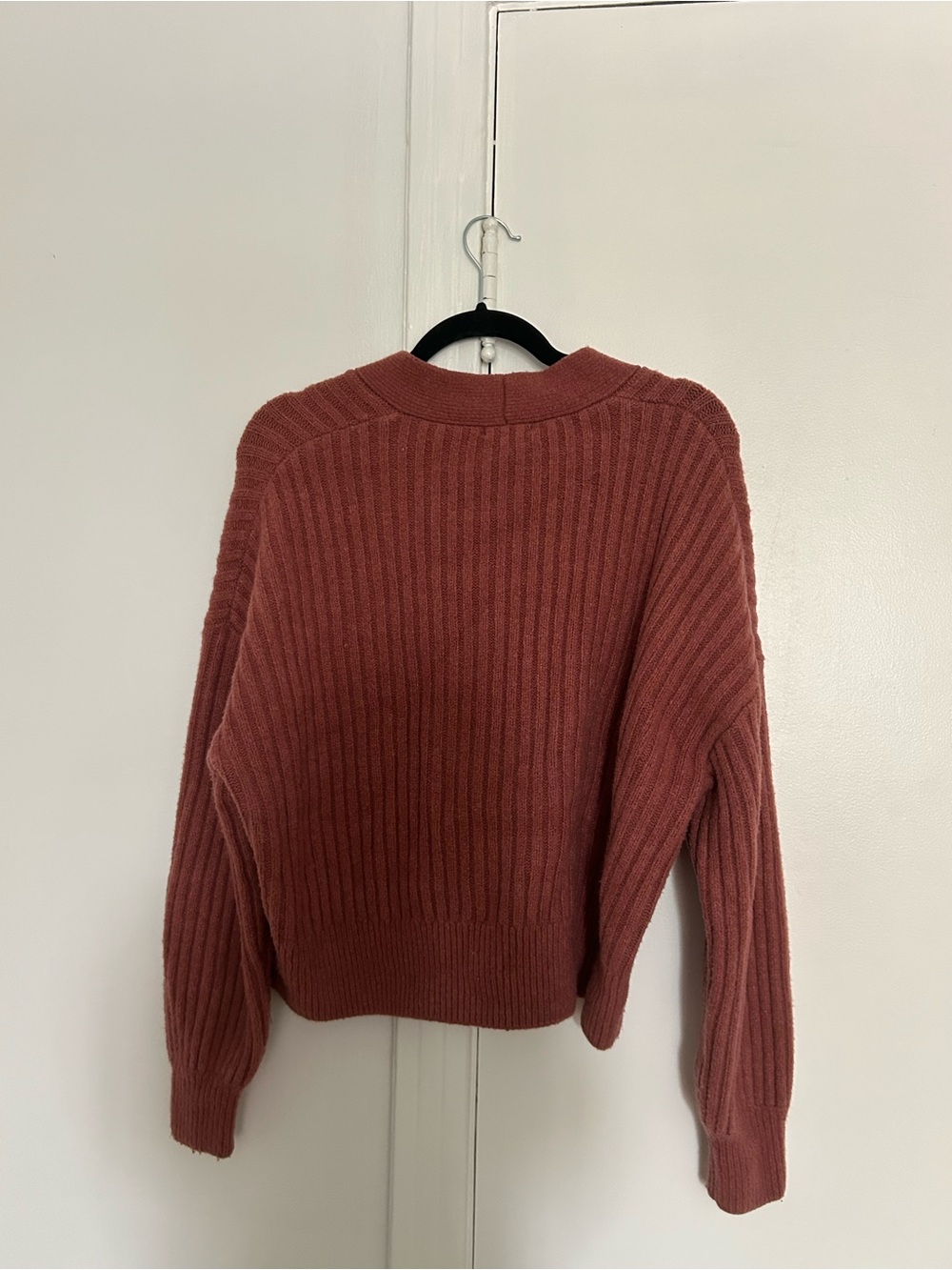 Dynamite Ribbed V-Neck Button Cardigan - Picture 2 of 4